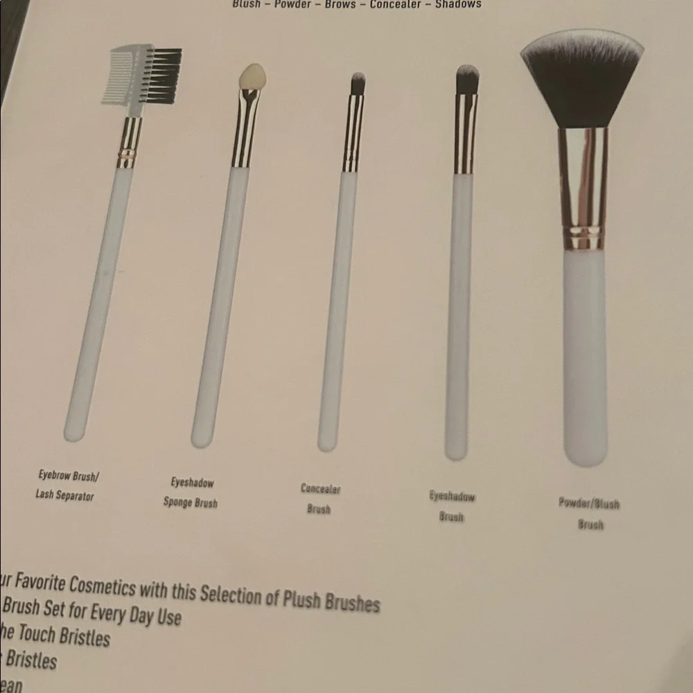 VIVITAR Makeup Brush Kit 5 piece NWT